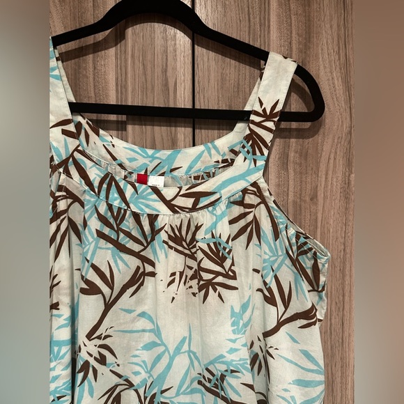 Tropical print sleeveless mini dress - Picture 3 of 5